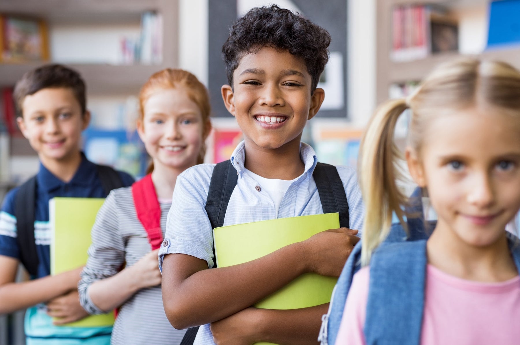 students using wholesale school supplies to be organized in class