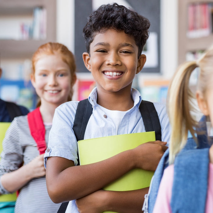 students using wholesale school supplies to be organized in class