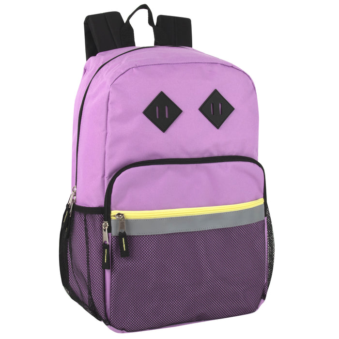 17-Inch Dome Reflective Backpacks - Girls - BagsInBulk.com