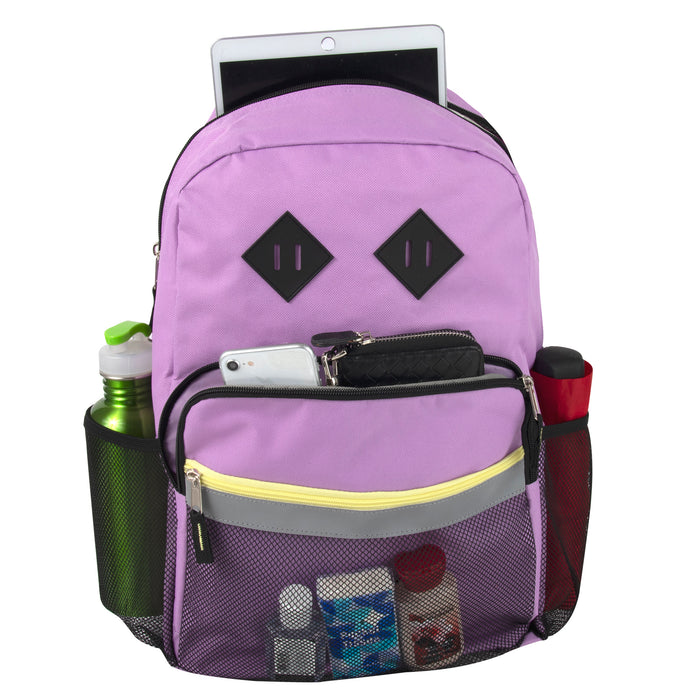 17-Inch Dome Reflective Backpacks - Girls - BagsInBulk.com