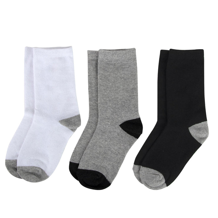 Wholesale Children's Color Block Crew Socks - 3 Colors -
