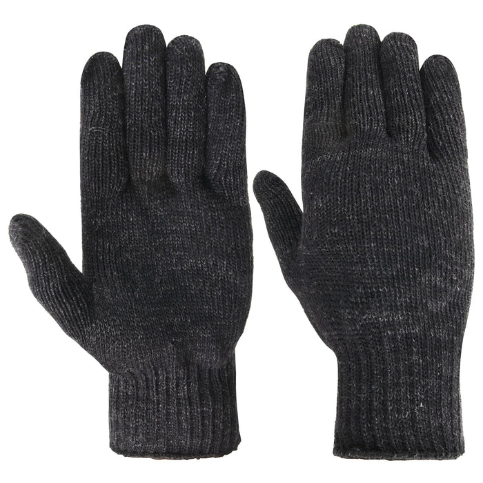 Adult Knitted Wool Gloves - BagsInBulk.com