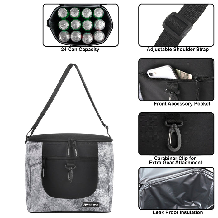 Fridge Pak 24-Can Insulated Cooler Bag - Urban Camo - BagsInBulk.com
