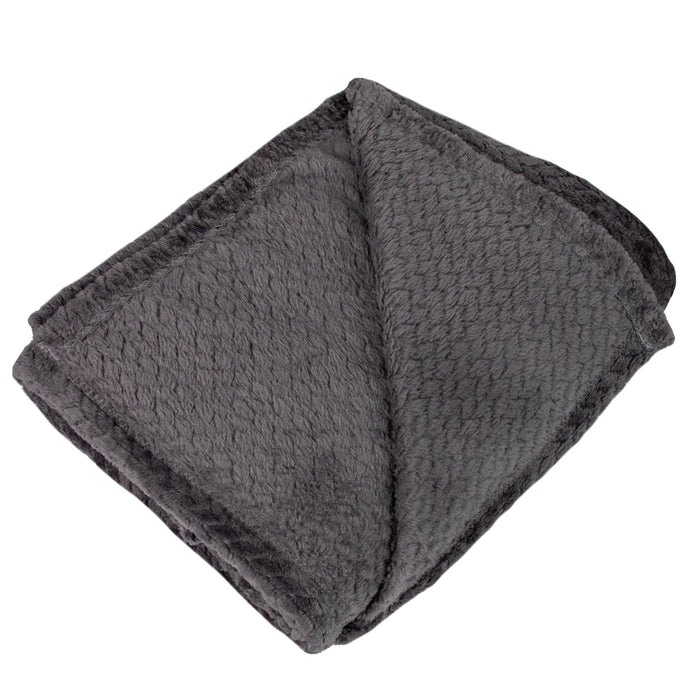 Soft Fleece Waffle Blankets 50" x 60" (250 GSM) - BagsInBulk.com