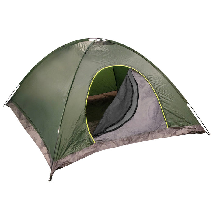 Dome Tent 5-6 Person - Hunter Green - BagsInBulk.com