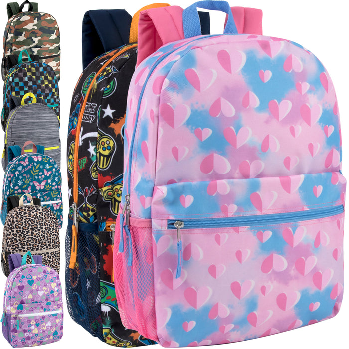 17-inch Printed Backpack - BagsInBulk.com