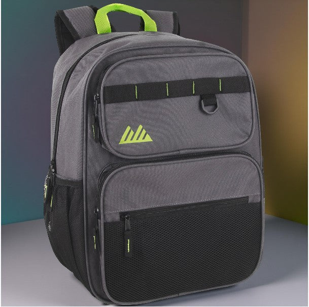 17 Inch Multi-Mesh Pocket Daisy Chain Backpack -  Single Colors - BagsInBulk.com