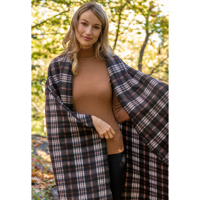 Plaid Fleece Blankets 50" x 60" - BagsInBulk.com