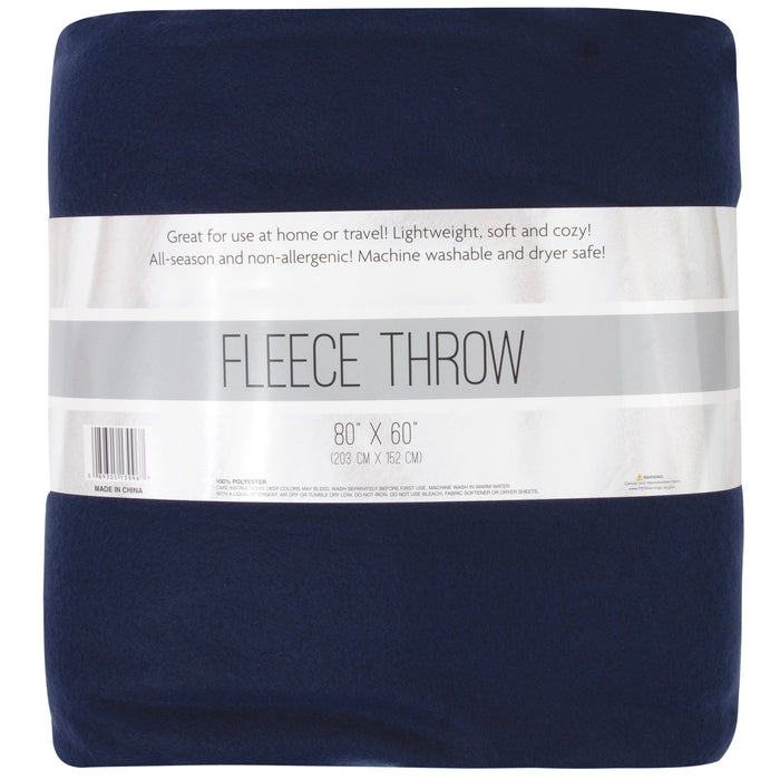 Twin Fleece Throw Blankets 80" x 60" - BagsInBulk.com