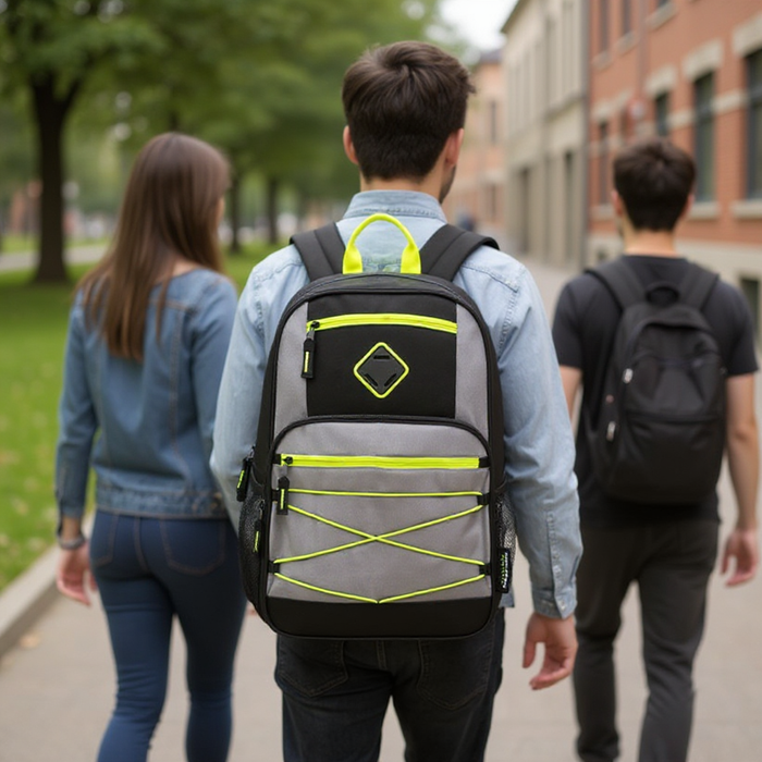 19 Inch Dome Bungee Backpack with Laptop Section - 4 Colors - BagsInBulk.com