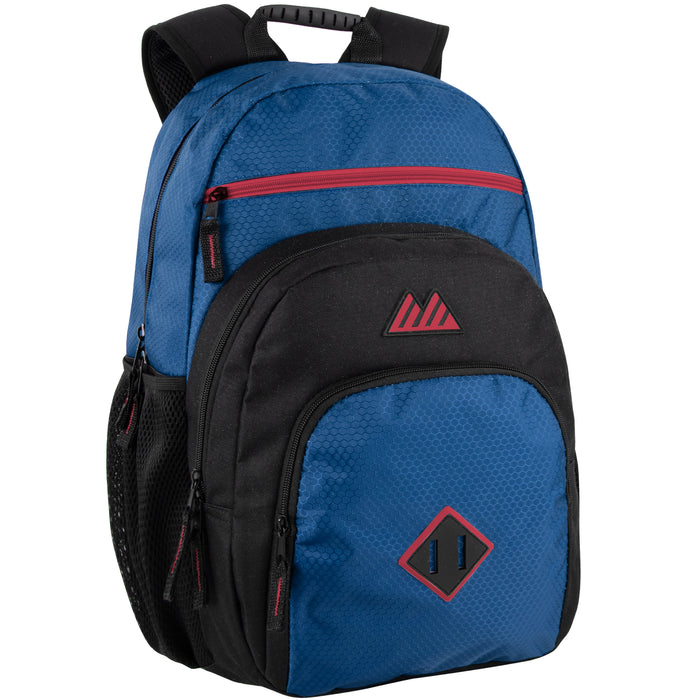 19-Inch Double Dome Backpack w Laptop Sleeve - 3 Colors - BagsInBulk.com