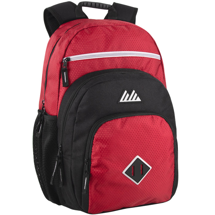 19-Inch Double Dome Backpack w Laptop Sleeve - 3 Colors - BagsInBulk.com