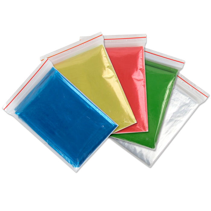 Disposable Rain Ponchos - 5 Colors - BagsInBulk.com