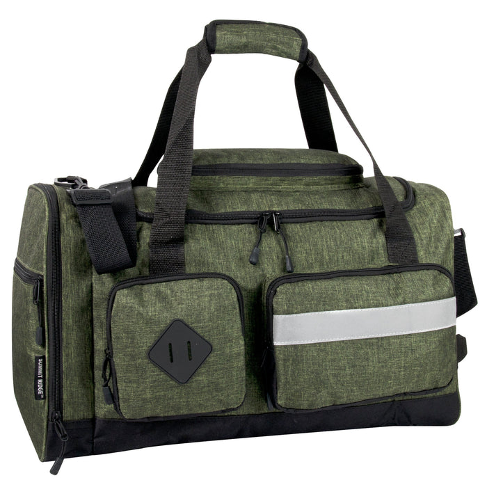 20 Inch Reflective Strip Duffle Bag - BagsInBulk.com