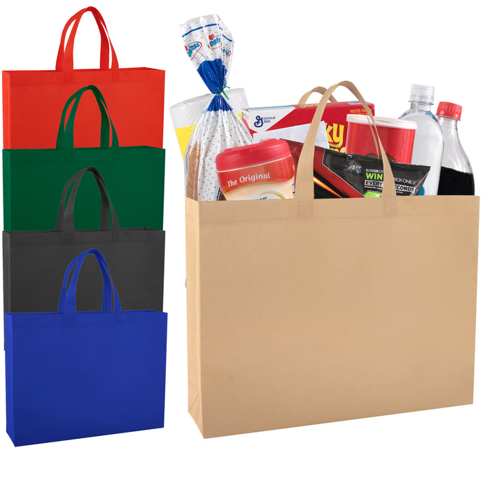 16-Inch Reusable Non-Woven Shopping Tote Bag - BagsInBulk.com