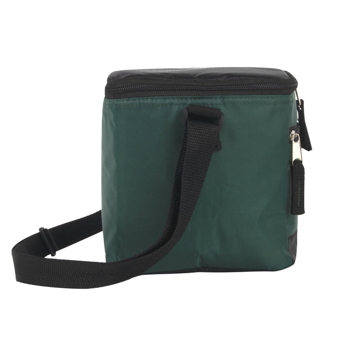 Wholesale Fridge Pak 6 Can Cooler Bag With Front Zippered Pocket -