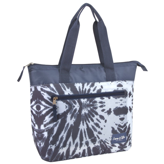 Floral & Tie Dye Lunch Tote - 2 Colors -
