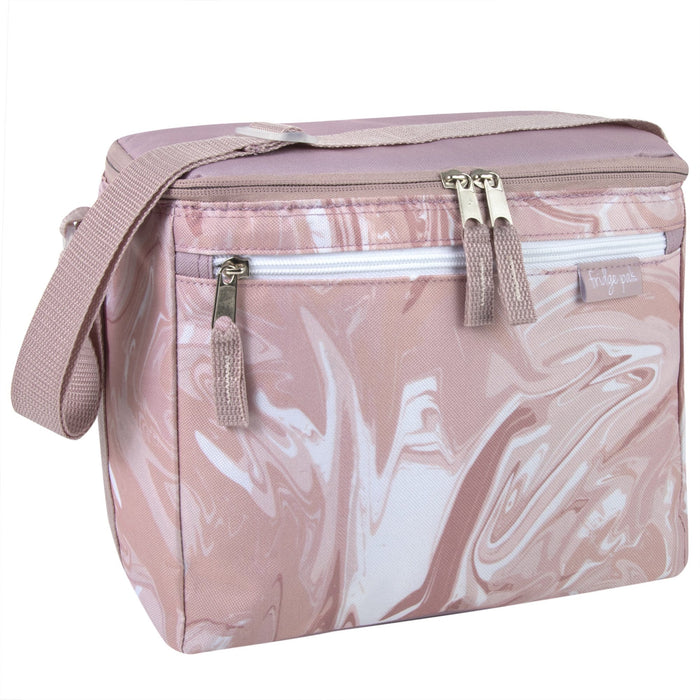 Fridge Pak 12 Can Cooler Bag With Front Zippered Pocket - Floral Prints -
