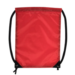 Wholesale 18 Inch Basic Drawstring Bag - Red -