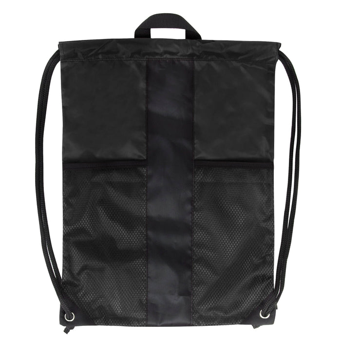 Wholesale Dual Mesh Pocket Drawstring Backpack - 5 Color -