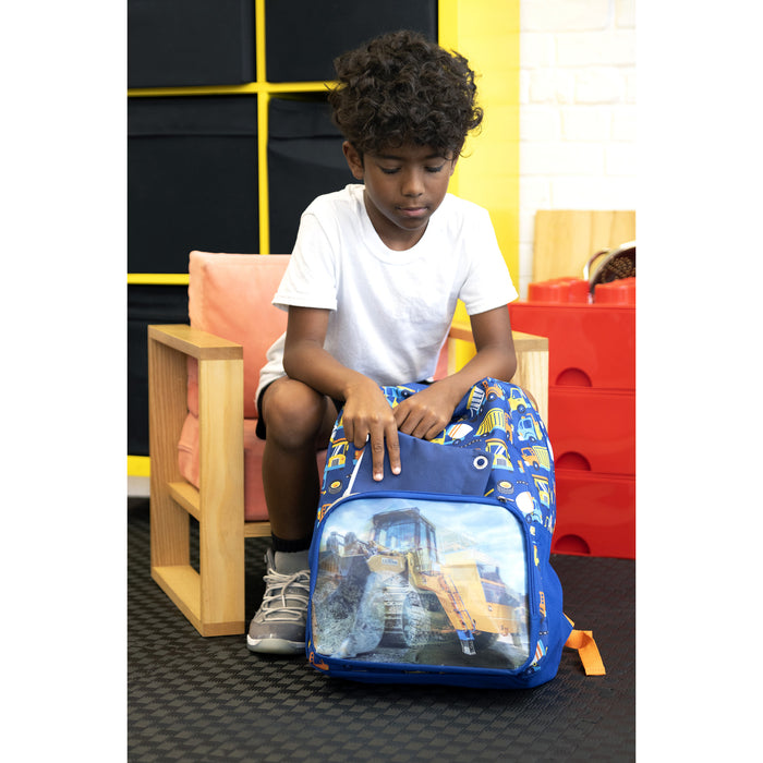 17-inch Picture Changing Lenticular Construction Backpack - BagsInBulk.com