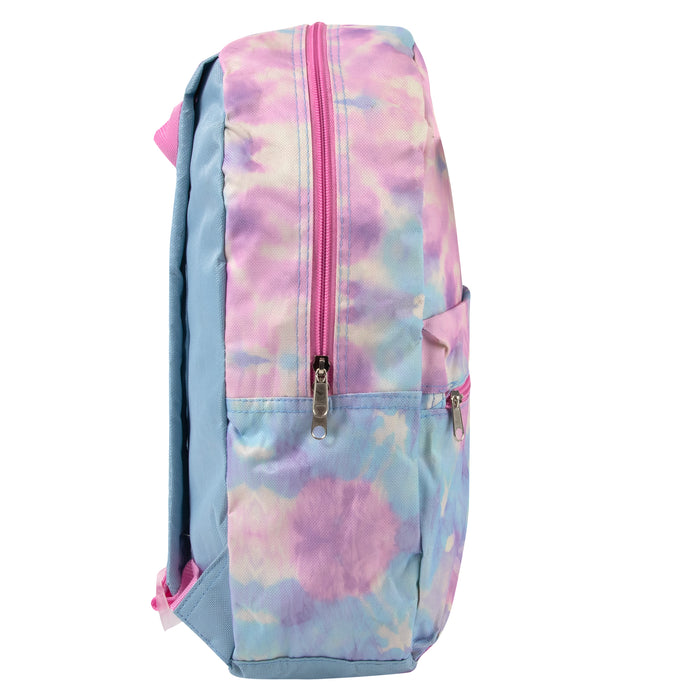 17-Inch Printed Rainbow Backpack With Matching Pencil Case - BagsInBulk.com