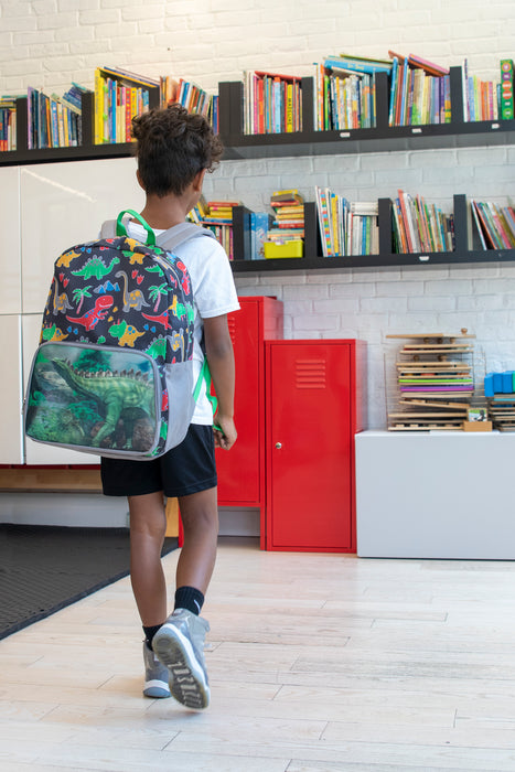 17-inch Picture Changing Lenticular Dinosaur Backpack - BagsInBulk.com