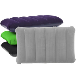 Blow-Up Inflatable Camping Pillow - Assorted Colors - BagsInBulk.com
