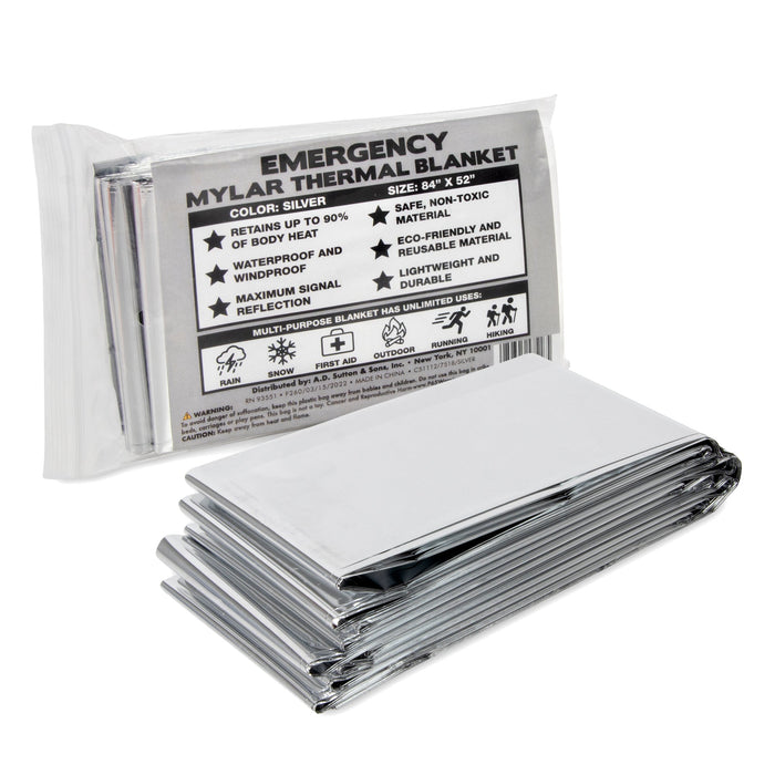 Wholesale Mylar Emergency Thermal Space Blanket 84" x 52" -