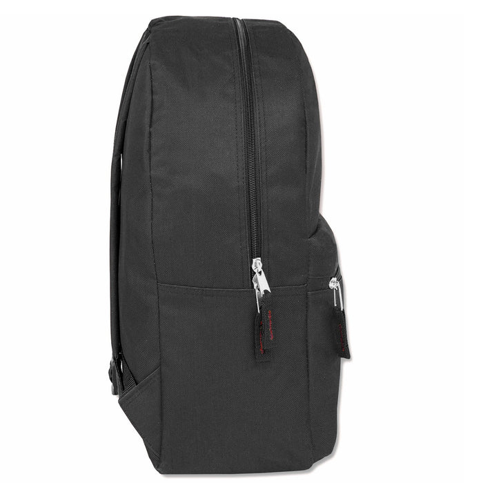Wholesale Solid Backpack - Black Only -