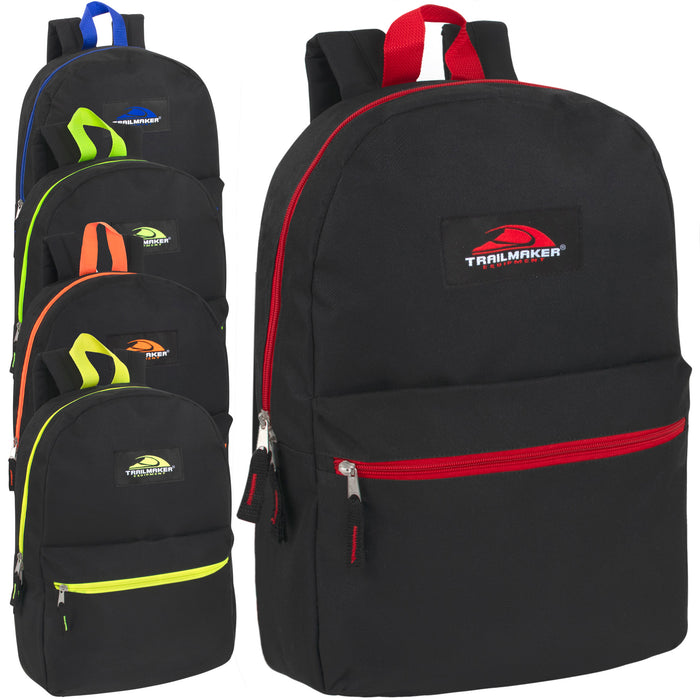 17-Inch Trailmaker Classic Backpack - 5 Pop Colors - BagsInBulk.com