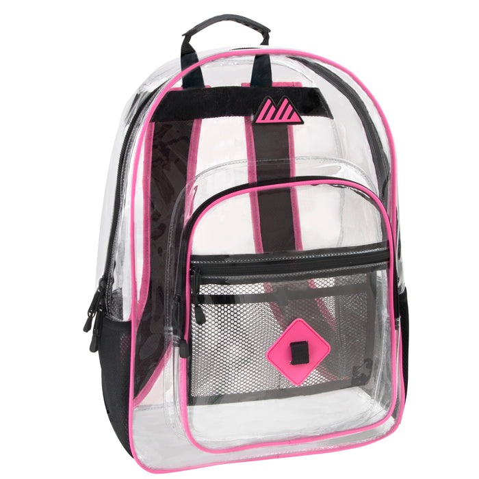 18-Inch Summit Ridge Clear Backpack - Girls Colors - BagsInBulk.com