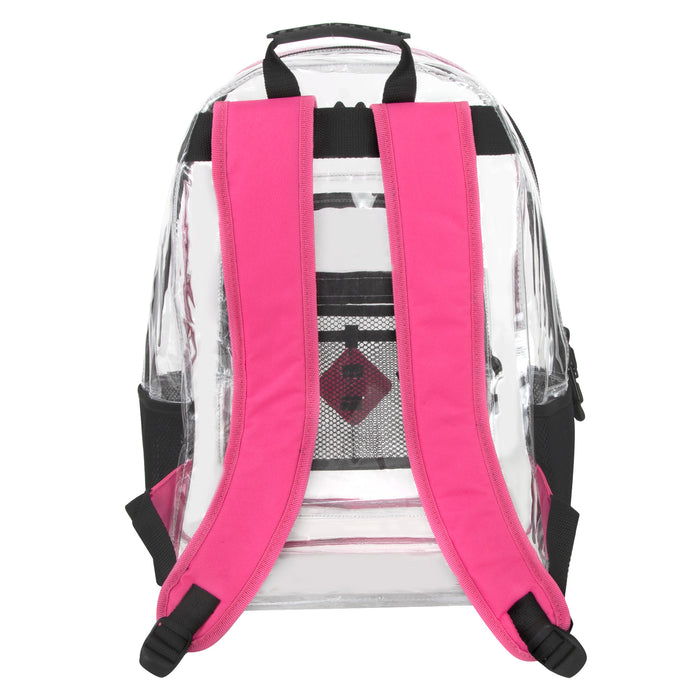18-Inch Summit Ridge Clear Backpack - Girls Colors - BagsInBulk.com