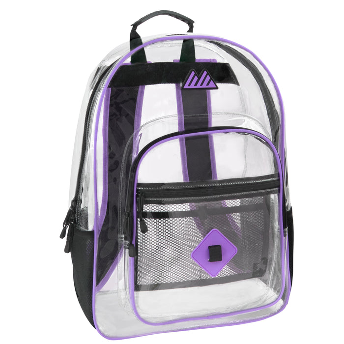 18-Inch Summit Ridge Clear Backpack - Girls Colors - BagsInBulk.com