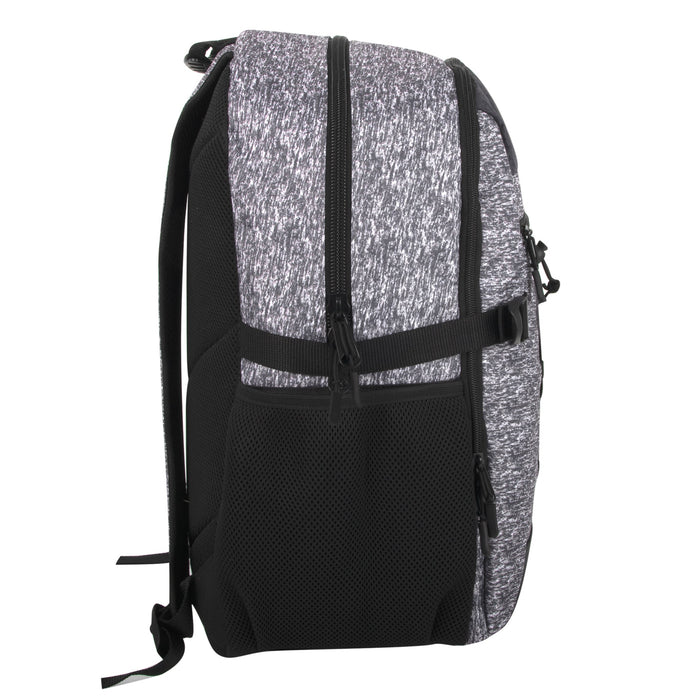 Wholesale 19-inch Mountain Edge Heather Bungee Cord Backpack w Padded Laptop Section -