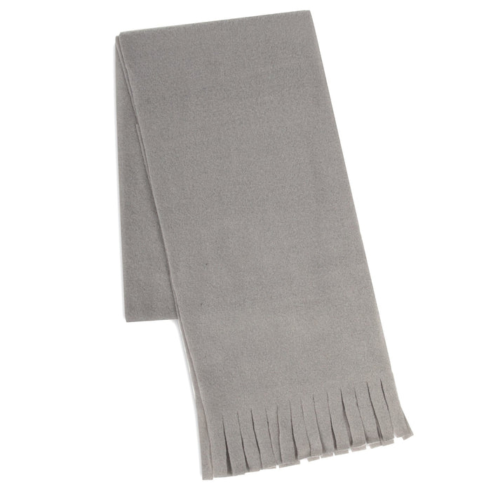 Wholesale Adult Fleece Scarves 60" x 8" With Fringe - Assorted Colors -