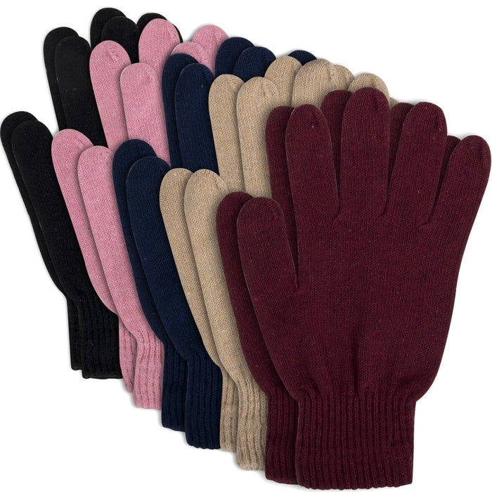 Women's Knitted Gloves - 5 Colors - BagsInBulk.com