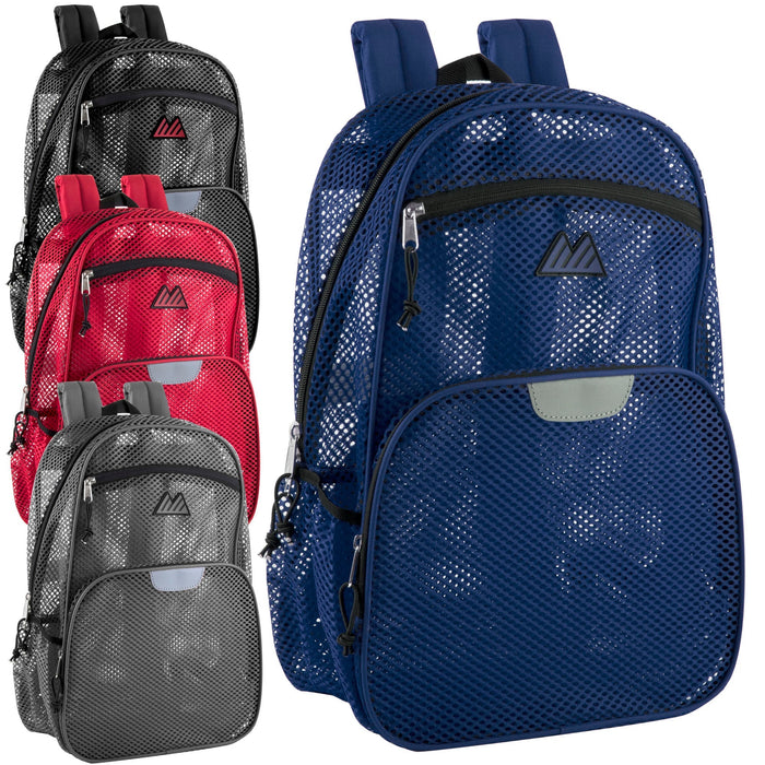 Wholesale Pro Jersey Reflective 18 Inch Mesh Backpacks -