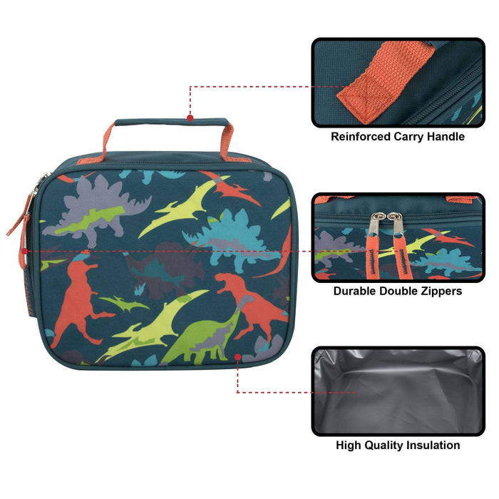 Wholesale Fridge Pack Printed Lunch Bag -  Boys & Girls Assortment -