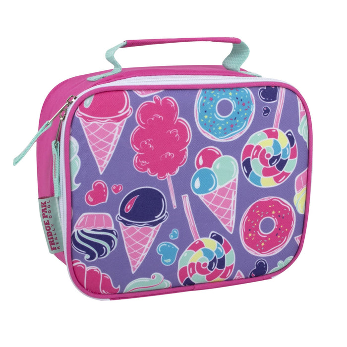 Wholesale Fridge Pack Printed Lunch Bag -  Boys & Girls Assortment -