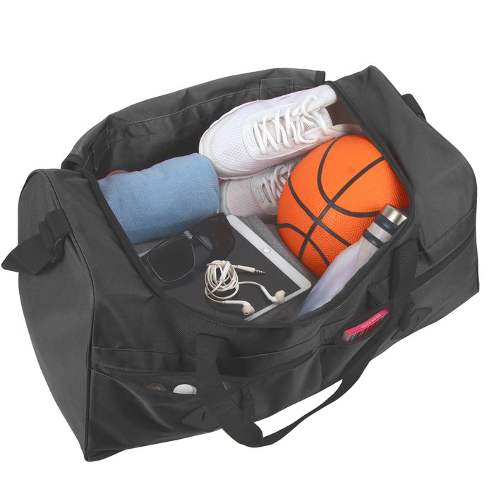 24 Inch Multi Pocket Duffle Bag - BagsInBulk.com