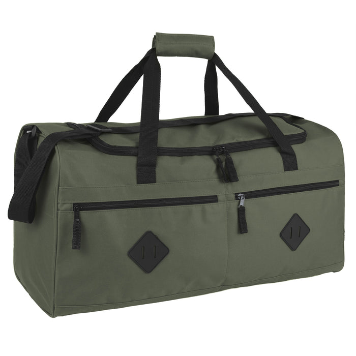 24 Inch Multi Pocket Duffle Bag - BagsInBulk.com