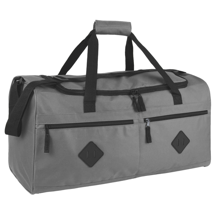 24 Inch Multi Pocket Duffle Bag - BagsInBulk.com