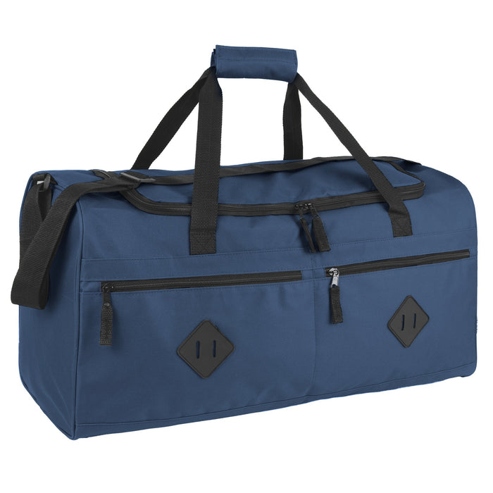 24 Inch Multi Pocket Duffle Bag - BagsInBulk.com