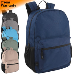 17-Inch Mountain Edge Classic Backpack - 2 Year Warranty - BagsInBulk.com