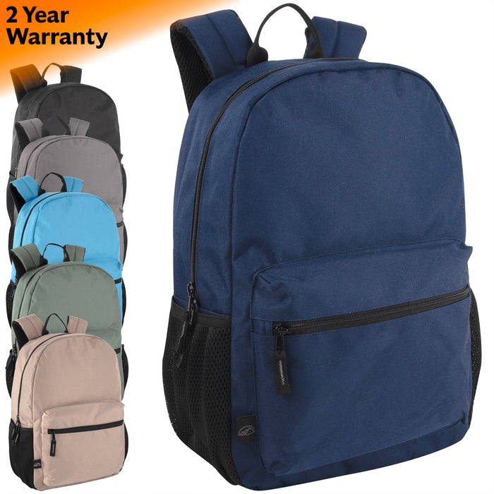 17-Inch Mountain Edge Classic Backpack - 2 Year Warranty - BagsInBulk.com