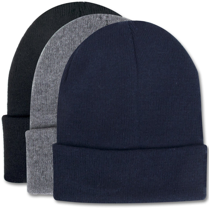 Wholesale Adult Knit Hat Beanie – Assorted Colors-BagsInBulk.com