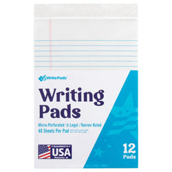 Jr. Legal Writing Pad College Ruled - 40 Sheets - BagsInBulk.com