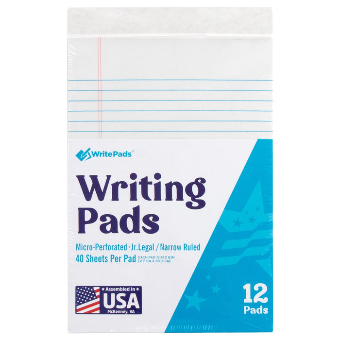 Jr. Legal Writing Pad College Ruled - 40 Sheets - BagsInBulk.com