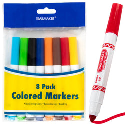 Broad Tip Colored Markers - 8 Pack - BagsInBulk.com